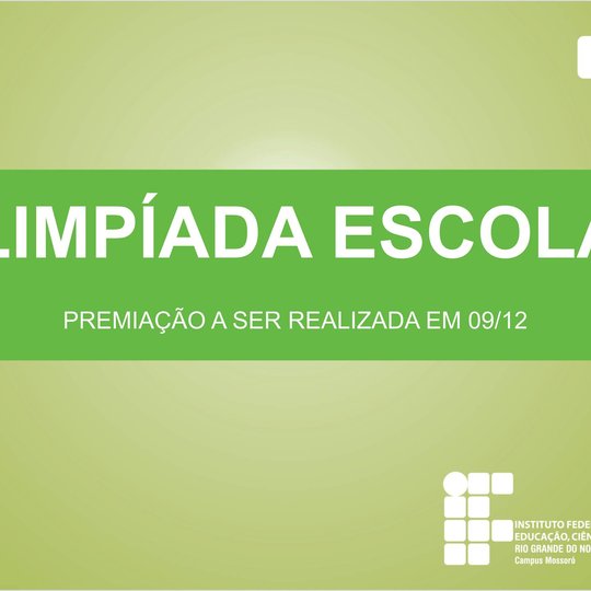 #48597 Premiação dos medalhistas na OQRN – 2015 será realizada hoje (9), em Natal