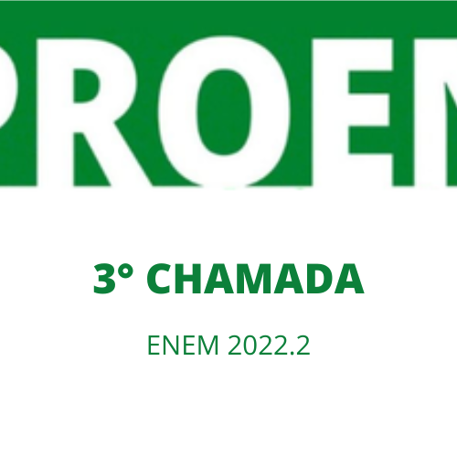 #48657 Terceira chamada dos reclassificados para Gestão Ambiental através do ENEM