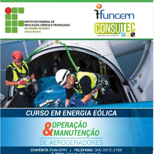 #48883 Curso em Energia Eólica, Operação e Manutenção de Aerogeradores acontecerá em julho