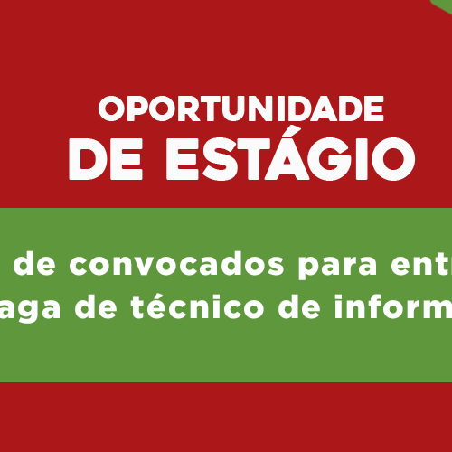 #48944 Edital de convocação para entrevista de estágio em técnico em informática