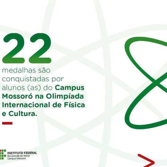#48997 22 medalhas são conquistadas por alunos (as) do Campus Mossoró na Olimpíada Internacional de Física e Cultura