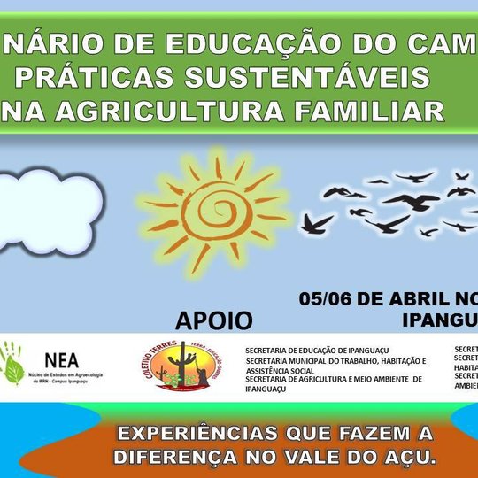 #4905 I SEMINÁRIO DE EDUCAÇÃO DO CAMPO E AGRICULTURA FAMILIAR