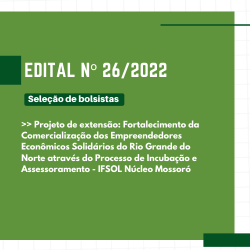 #49124 Campus Mossoró abre seleção para bolsista