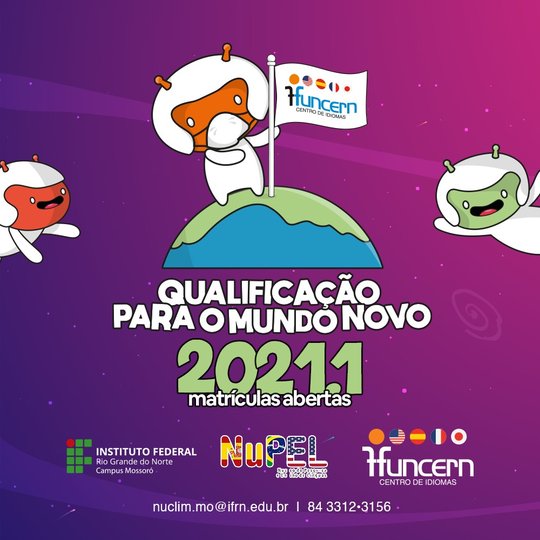 #49128 Matrículas abertas para os Cursos de Línguas Estrangeiras – 2021.1