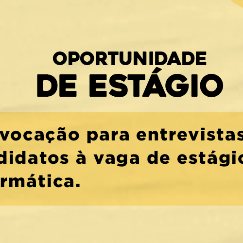 #49184 Lista das entrevistas para estágio em técnico em informática