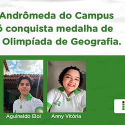 #49186 Equipe Andrômeda do Campus Mossoró é medalha de ouro na Olimpíada Brasileira de Geografia e Ciências da Terra