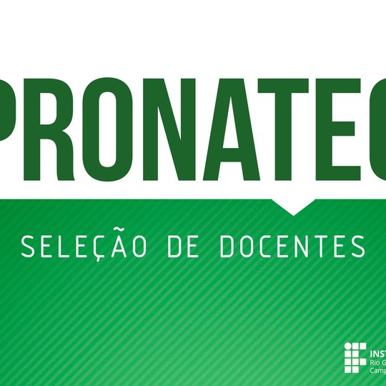 #49313 Divulgado resultado parcial da seleção de docentes externos para o PRONATEC