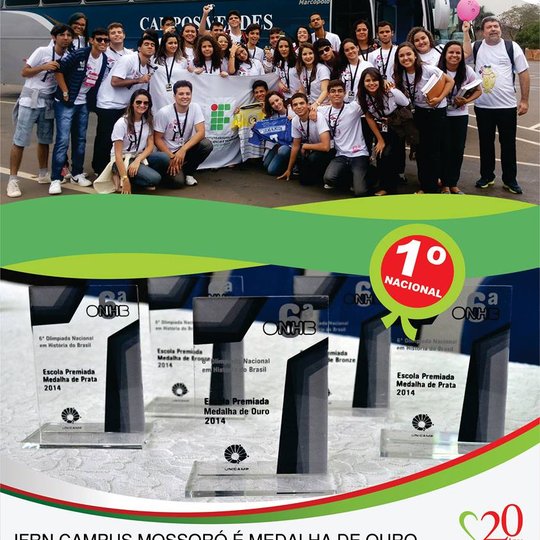 #49387 Campus Mossoró se destaca na 6ª ONHB como a Instituição Educacional com o maior número de medalhas