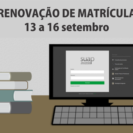 #4938 Período para renovação de matrículas começa nessa quinta-feira (13)