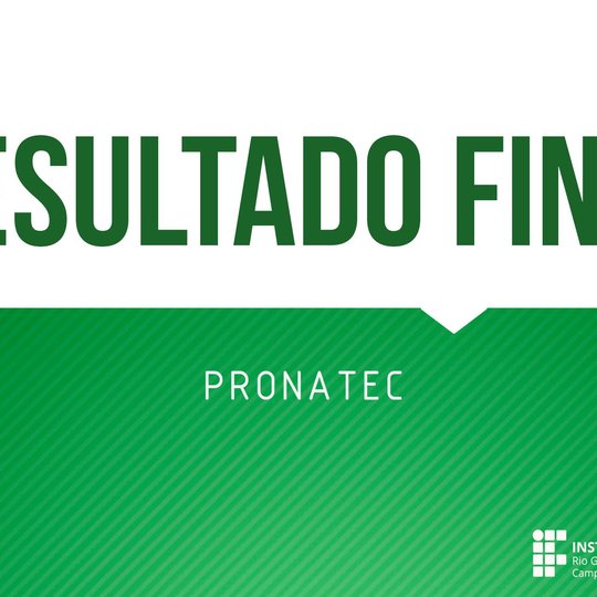 #49532 Divulgado resultado final da seleção de docentes externos para o PRONATEC