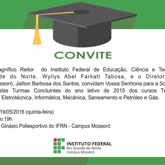 #49648 Solenidade de Colação de Grau dos Cursos Técnicos acontece amanhã (19)