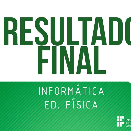 #49765 Divulgado resultado final da seleção de estagiários em Informática e Educação Física