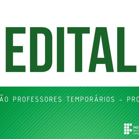 #49803 PRONATEC: Edital para seleção de professores temporários