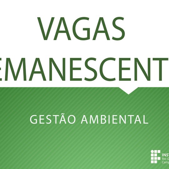 #49822 Divulgada lista de espera para o curso de Gestão Ambiental, SiSU 2017.2
