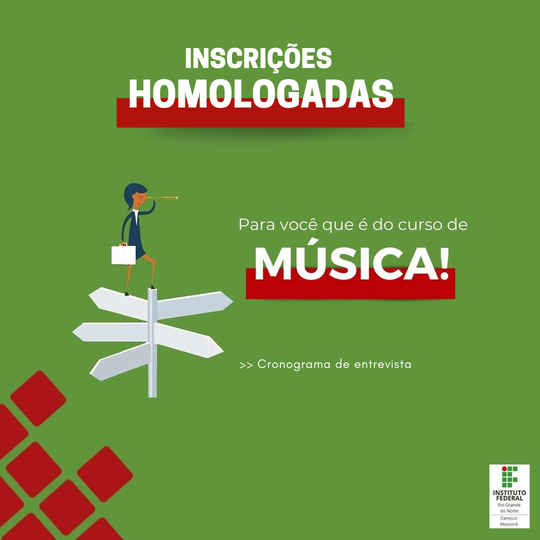 #49874 Lista de candidatos aptos para entrevista para Estágio do curso de Música