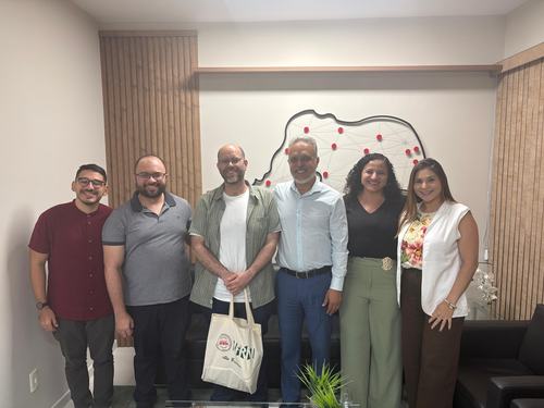 Da esquerda para direita: Dioginys César, Albino Nunes, Germán Sanchez, José Arnóbio, Girlene Moreira e Francinaide Maia.