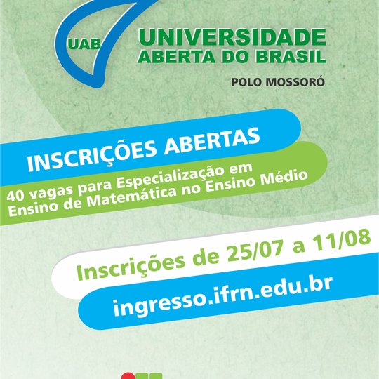 #50011 Campus Mossoró é Polo da UAB