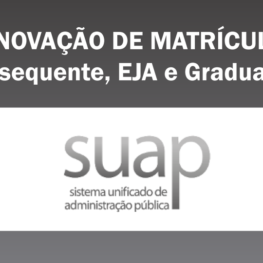 #5037 Secretaria Acadêmica reforça prazo para renovação de matrícula para o semestre 2021.2