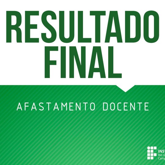 #50449 Divulgado resultado final do processo de afastamento docente
