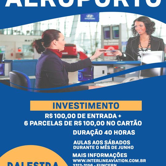 #50546 Palestra sobre Empregabilidade em Aeroportos ocorrerá neste dia 15, no campus Mossoró