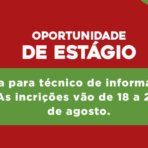 #50637 Processo seletivo para estagiário técnico em informática
