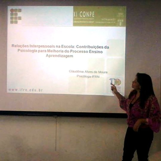 #50880 Psicóloga do Câmpus Mossoró apresenta trabalho em Minas Gerais