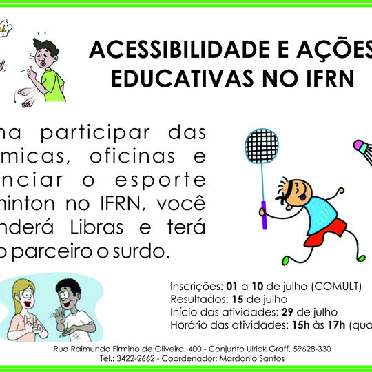 #50922 Curso Acessibilidade e Ações Educativas no Campus, para surdos e ouvintes, abre inscrições hoje(1)