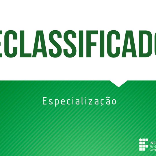 #50925 Divulgada lista dos reclassificados em segunda chamada para o curso de especialização em contemporaneidade