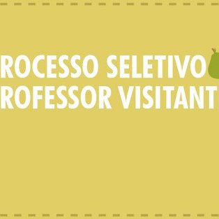 #5101 Publicado edital de seleção para professor visitante