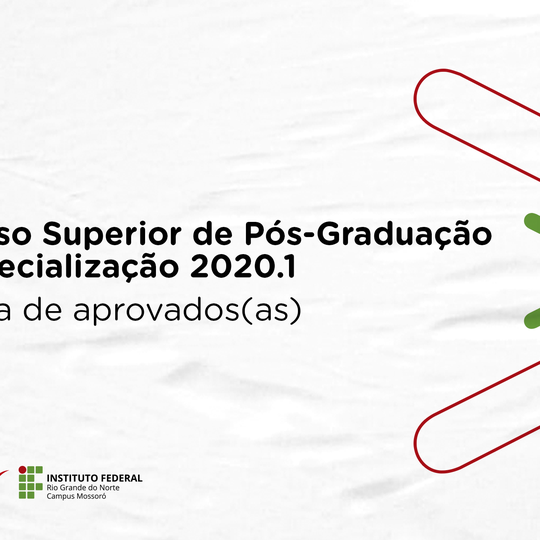 #51104 Proen divulga lista de aprovados em Curso Superior de Pós-Graduação Especialização 2020.1