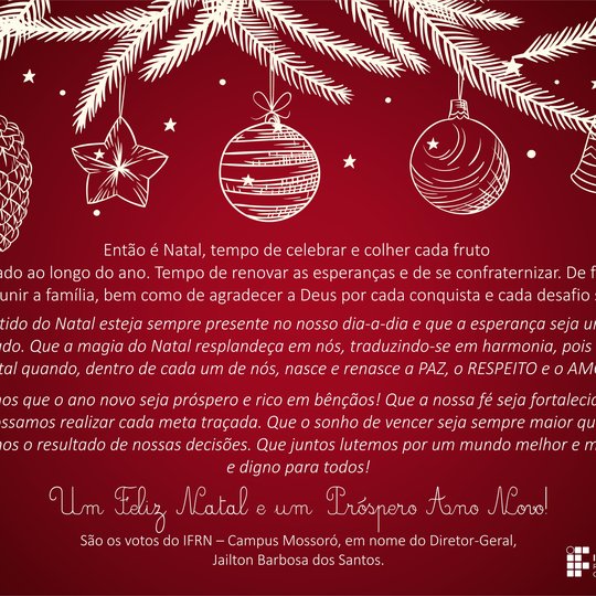 #51132 Campus deseja um Feliz Natal e um Próspero Ano Novo a todos
