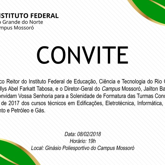 #51160 Solenidade de formatura das turmas concluintes 2017