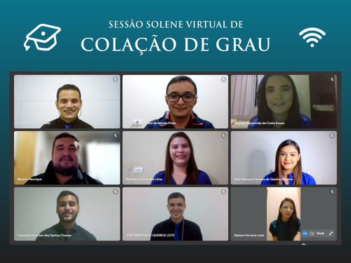 Cerimônia virtual e remota foi transmitida ao vivo pelo canal do Campus Pau dos Ferros no YouTube.