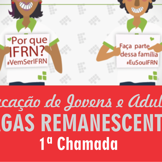 #5130 Campus Ipanguaçu divulga 1ª lista de vagas remanescentes do curso Técnico em Agroecologia na modalidade EJA