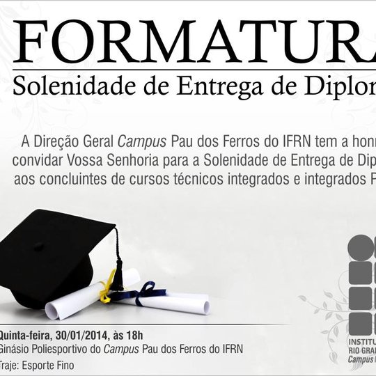 #51439 Campus Pau dos Ferros forma 6 novas turmas de cursos técnicos