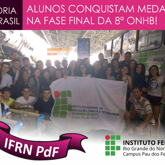 #51521 Alunos do Campus conquistam 1 medalha de prata, 2 de bronze e 8 de cristais na ONHB