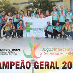 #51581 Pela 2ª vez, Campus Pau dos Ferros sagra-se campeão geral dos Jogos Intercampi Servidores