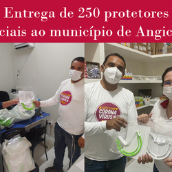 #5158 Projeto Emergencial produz e entrega 250 protetores faciais à Secretaria Municipal de Saúde de Angicos
