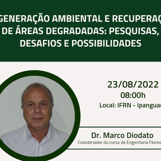 #5159 Professor da UFERSA realiza palestra sobre Recuperação de Áreas Degradadas