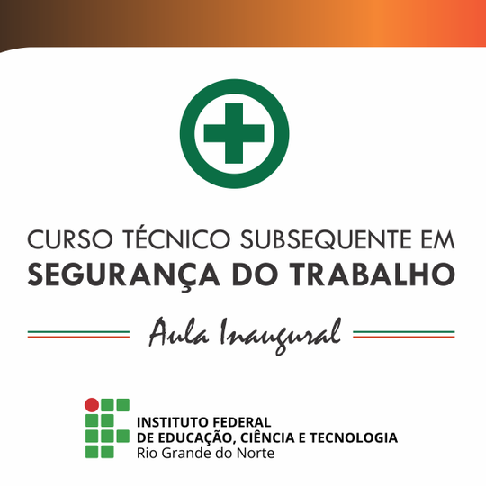 #51644 Aula inaugural de Segurança do Trabalho (EaD) acontece dia 20/10