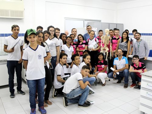 Alunos foram acompanhados por equipe da Coordenação de Comunicação Social e Eventos. Foto: João Luiz Pereira.