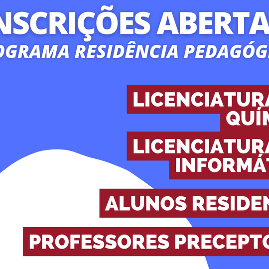 #5183 Divulgados Editais para o Programa de Residência Pedagógica