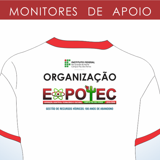 #51900 Divulgada relação de monitores de apoio da EXPOTEC
