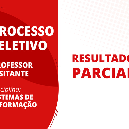 #51990 Divulgado resultado parcial para contratação de professor visitante