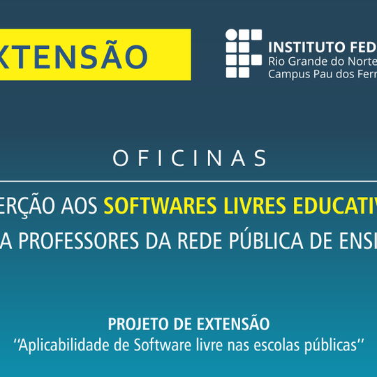 #52203 Acadêmicos promovem oficinas de inserção aos softwares livres educativos
