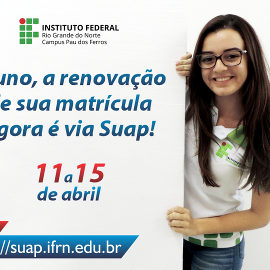 #52206 Matrículas agora devem ser renovadas através do Suap