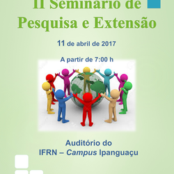 #5243 II Seminário de Pesquisa e Extensão acontece amanhã no campus Ipanguaçu do IFRN 