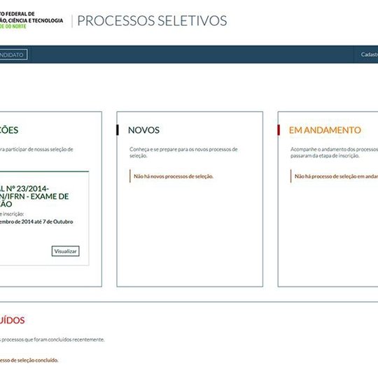 #52443 Lançado novo portal para realização e acompanhamento de processos seletivos