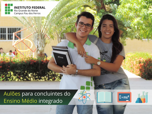 Álisson Silva e Sarah Fernandes, concluintes do Ensino Médio integrado