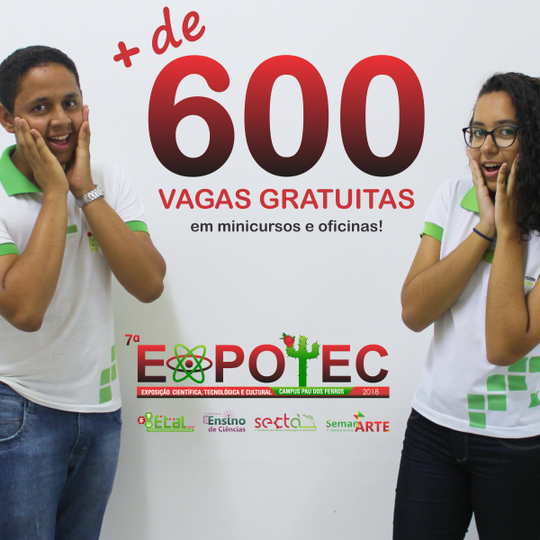 #52564 IFRN em Pau dos Ferros abre mais de 600 vagas em minicursos e oficinas gratuitas